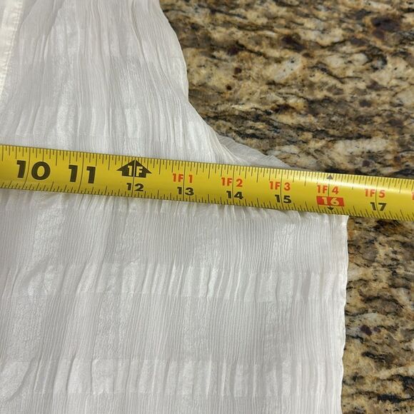 HD In Paris Anthroplogie Shadow Pane Textured Silk Tank Top Size 6 - Picture 6 of 7